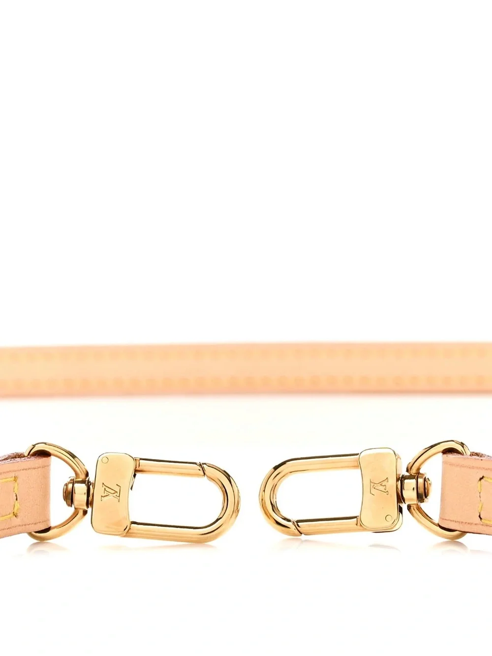 ☀️Louis Vuitton Vachetta 12mm long Leather Strap with Gold Hardware